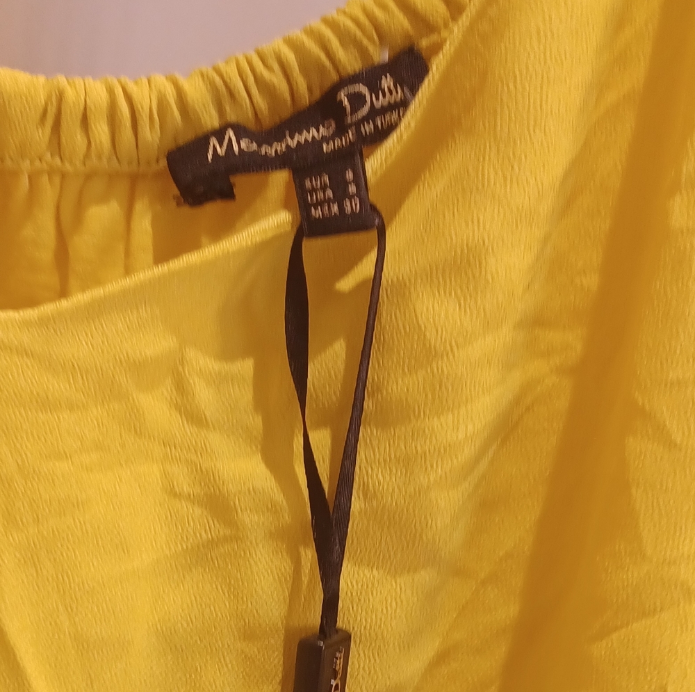 ⭐️PRICEDROP⭐️MASSIMO Dutti Silky lemon tank NWT - Picture 9 of 11